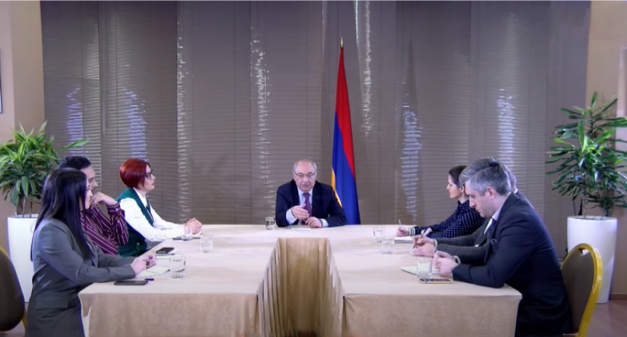 Վազգեն Մանուկեանի Հարցազրոյցը Հայաստանեան 6 Հեռուստաընկերութիւններին՝