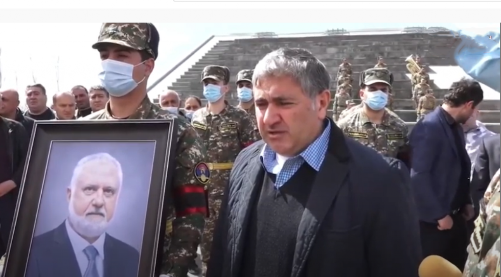 Dedicated ARF Member Garo Kebabjian was Posthumously Awarded the Mesrob Mashtots Order at Yerablur