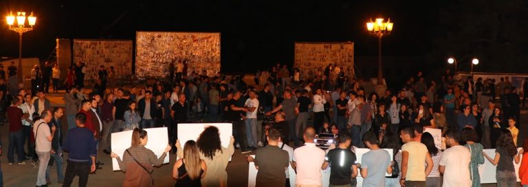 Protest Organized by Artsakh AYF